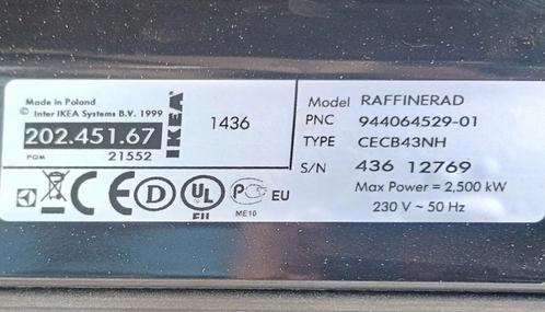 Ikea inbouw heteluchtoven 202.451.67 Raffinerad Bouwjaar2014, Witgoed en Apparatuur, Ovens, Gebruikt, Inbouw, Oven met grill, 45 tot 60 cm