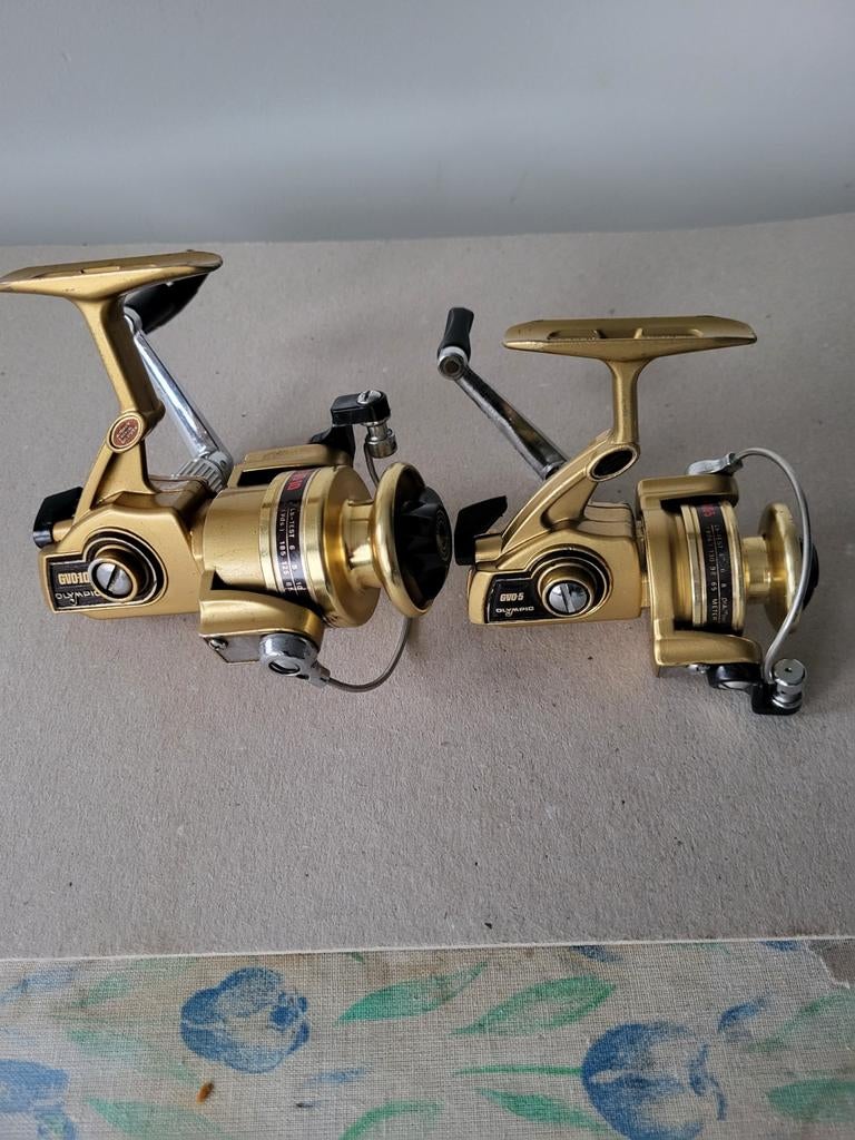 Olympic GVO 5 en GVO 10 spinmolentjes., Watersport en Boten, Hengelsport | Zeevissen, Molen, Ophalen of Verzenden