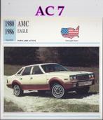 Ac7 autokaart amc eagle ( 1980 - 1986 ), Ophalen of Verzenden, Zo goed als nieuw, Auto's
