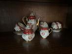 Vintage Porseleinen Theeservies - Handbeschilderd, Ophalen, Zo goed als nieuw, Overige stijlen, Kop(pen) en/of Schotel(s)