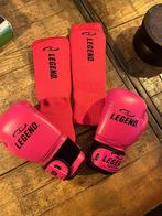 Roze Legend Boksset - Handschoenen & Scheenbeschermers, Overige, Maat XS of kleiner, Vechtsportbescherming, Ophalen of Verzenden