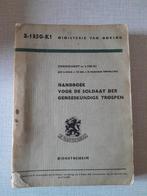 Handboek voor de soldaat der geneeskundige troepen, Ophalen of Verzenden, Landmacht, Nederland, Boek of Tijdschrift