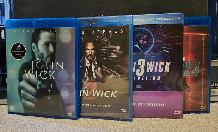 John Wick - Complete Collection (keanu reeves / 2014-2023), Cd's en Dvd's, Blu-ray, Zo goed als nieuw, Thrillers en Misdaad, Ophalen of Verzenden