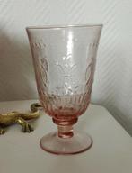 Vintage roze glas, Ophalen of Verzenden