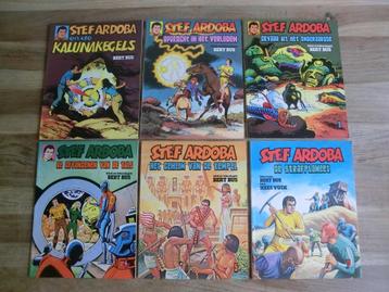 6 stripboeken uit de reeks van Stef Ardoba  beschikbaar voor biedingen