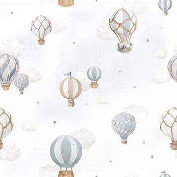 Sale Kinderbehang Luchtballonnen Blauw Lilipinso beschikbaar voor biedingen