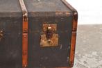 Vintage koffer hutkoffer jaren 30 kist opbergkist decoratief, Antiek en Kunst, Curiosa en Brocante, Ophalen of Verzenden