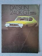 Brochure DATSUN 240K GT Sedan/Hardtop - 1973 NL., Ophalen of Verzenden, Gelezen, Nissan