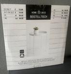 Nieuw: wit bijzettafel, Minder dan 45 cm, Minder dan 55 cm, Metaal of Aluminium, Rond