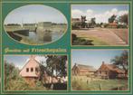 FRIESCHEPALEN Sluis Kruispunt Boerderij Groeten, Verzamelen, Ansichtkaarten | Nederland, Verzenden, 1980 tot heden, Gelopen, Friesland