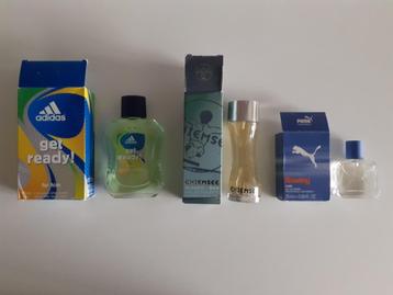 2 eau de toilette (Puma, Chiemsee) + 1 aftershave (Adidas) beschikbaar voor biedingen