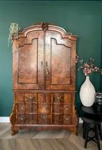 Mooi Wortelnoten Orgelgebogen Lodewijk XV kabinet rond 1750., Antiek en Kunst, Ophalen