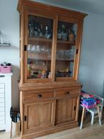 Teak Houten Kast, Huis en Inrichting, Kasten | Buffetkasten, Gebruikt, 100 tot 150 cm, 200 cm of meer, Glas