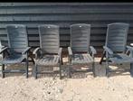 4x Allibert Tuinstoelen - Inklapbaar, Tuin en Terras, Tuinstoelen, Ophalen, Gebruikt, Kunststof, Inklapbaar
