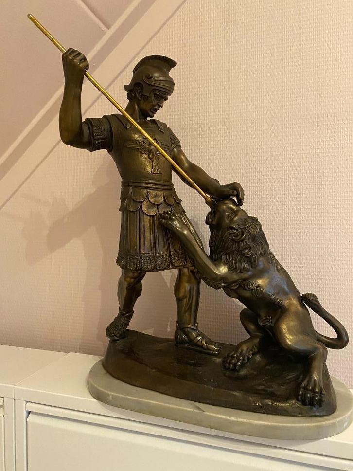 Prachtig antiek beeld, Antiek en Kunst, Kunst | Beelden en Houtsnijwerken, Ophalen