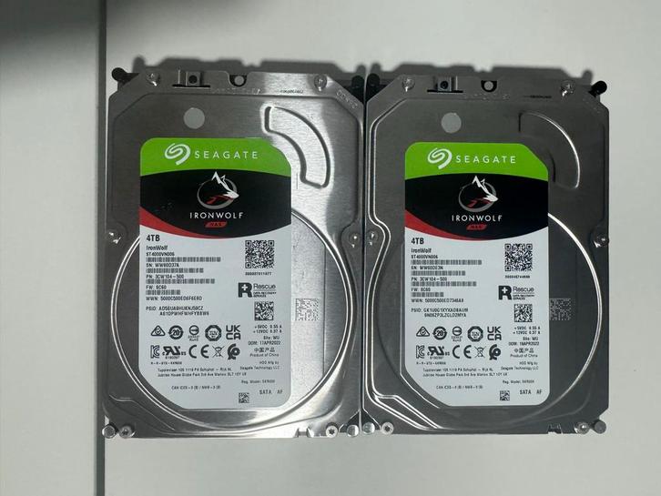 Seagate Ironwolf 4TB HDD - Perfecte staat!, Computers en Software, Harde schijven, Gebruikt, Server, Intern, HDD, SATA, Ophalen of Verzenden