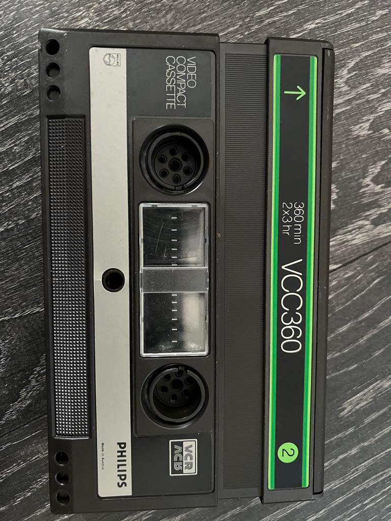 Philips Video Compact Cassette VCC 360, Ophalen of Verzenden, Gebruikt