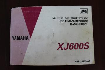 Yamaha XJ600S 1991 motorfiets handleiding owner's manual beschikbaar voor biedingen