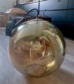 Prachtige lamp grote bol lamp amber glas, Ophalen of Verzenden, Zo goed als nieuw