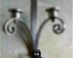 Metalen wand kandelaar Sierstuk, handwerk  Hoogte 61 cm, 50 tot 75 cm, Ophalen of Verzenden, Zo goed als nieuw, Metaal