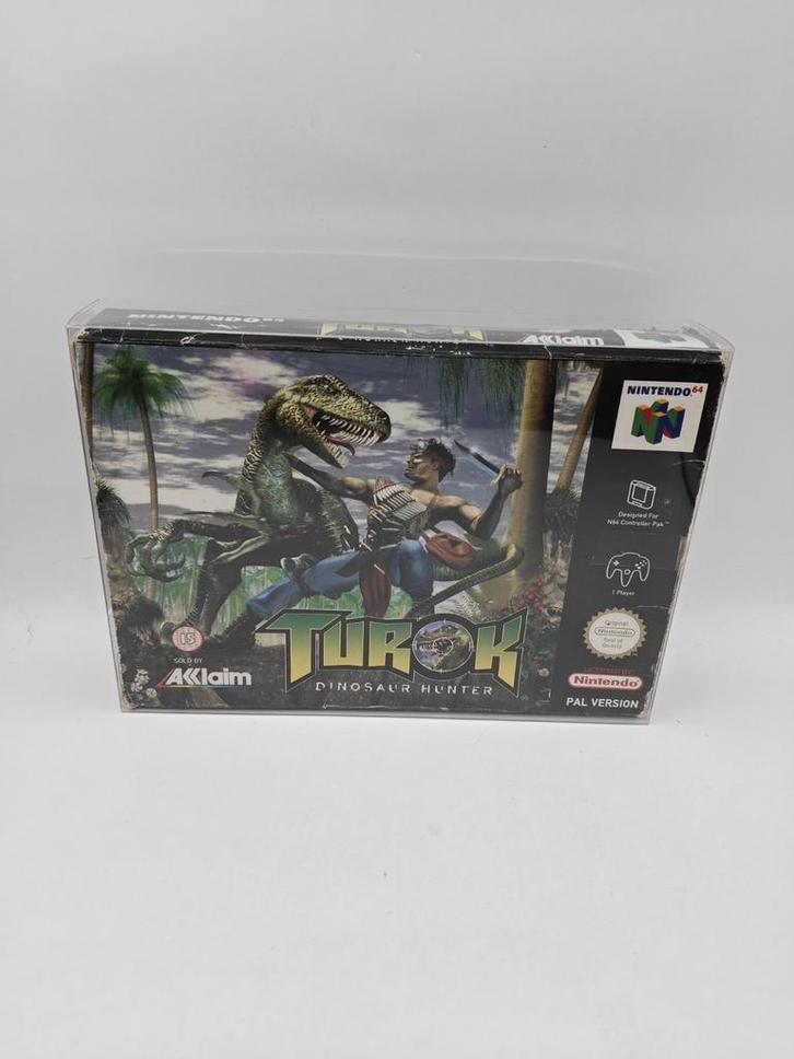 Turok Dinosaur Hunter N64 Boxed, Spelcomputers en Games, Games | Nintendo 64, Zo goed als nieuw, Avontuur en Actie, 1 speler, Vanaf 3 jaar