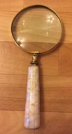 Antieke vergrootglas/loep met parelmoer handvat., Ophalen of Verzenden, Gebruikt, Vergrootglas of Loep