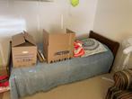 Bed, Huis en Inrichting, Ophalen, Zo goed als nieuw, Eenpersoons, Hout