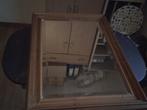 te koop spiegel in houten lijst, Ophalen, Zo goed als nieuw