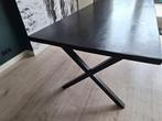 Woood stalen X poot Tablo 2x, Ophalen, 50 tot 100 cm, Rond, 50 tot 100 cm