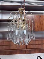Vintage teardrop kroonluchter lamp, Ophalen, Gebruikt, C, C