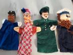 4 oude poppenkastpoppen. poppenkast poppen met houten hoofd, Antiek en Kunst, Antiek | Speelgoed, Ophalen of Verzenden