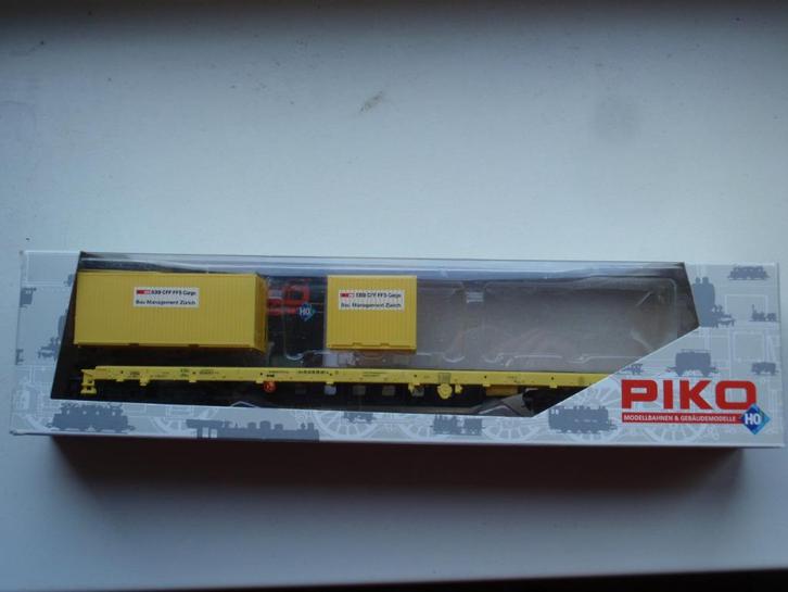 PIKO SBB Vas van de bouwdienst, Hobby en Vrije tijd, Modeltreinen | H0, Nieuw, Wagon, Gelijkstroom, Piko, Ophalen of Verzenden