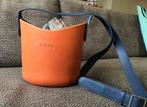 ‘O Bag’ schoudertas, oranje met stoffen binnen bekleding, Ophalen of Verzenden, Gebruikt, Oranje, Schoudertasje