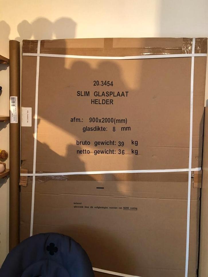 Wiebaden douchewand nieuw in doos, Huis en Inrichting, Badkamer | Badkamermeubels, Nieuw, Overige typen, 150 tot 200 cm, 50 tot 100 cm