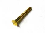10 st Messing houtschroeven verzonken kop 8x80 mm  boot bouw, N, Nieuw, Ophalen of Verzenden, N