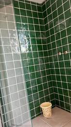 Wandtegel - groen - 13x13cm - glans - 1,5m2, Nieuw, Minder dan 5 m², Wandtegels, Keramiek