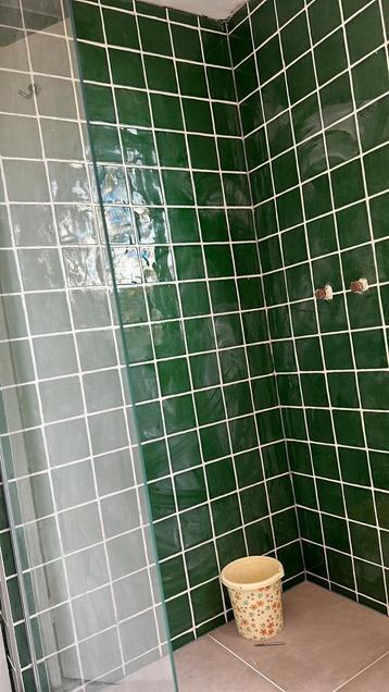 Wandtegel - groen - 13x13cm - glans - 1,5m2 beschikbaar voor biedingen