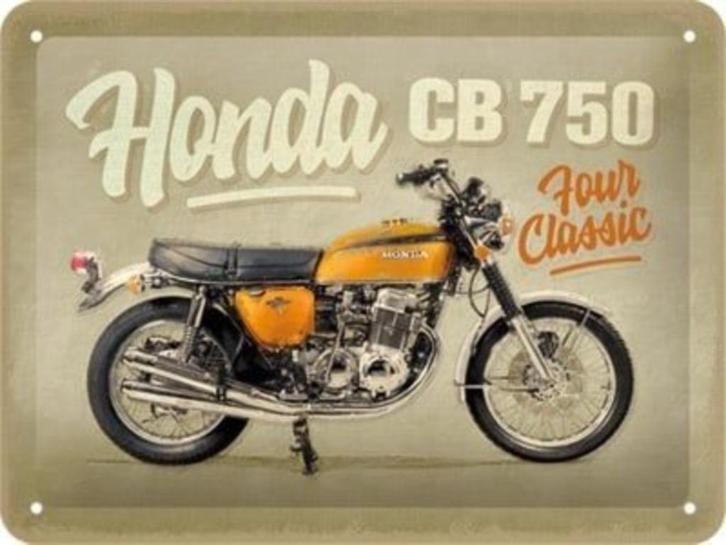 Honda CB750 Motor relief reclamebord van metaal wandbord, Verzamelen, Automerken, Motoren en Formule 1, Nieuw, Auto's, Verzenden