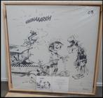 guust flater (Geëmailleerde plaat van Guust) zwart wit, Verzamelen, Stripfiguren, Ophalen, Guust of Robbedoes, Zo goed als nieuw