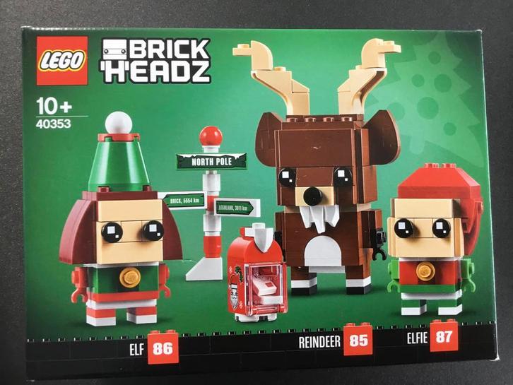 LEGO BrickHeadz Rendier, Elf en Elfie - Nieuwstaat, Kinderen en Baby's, Speelgoed | Duplo en Lego, Nieuw, Lego, Complete set, Ophalen