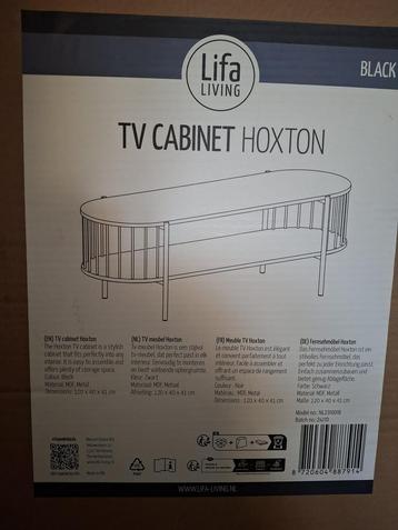 NIEUW! salontafel, tv-meubel zwart 120x40cm, nog in doos