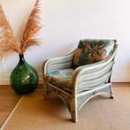 SALE rotan bamboe fauteuil Vintage, Huis en Inrichting, Fauteuils, Stof, Zo goed als nieuw, Ophalen