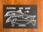 QSL kaart Flipper and Lady. Terborg., Verzamelen, 1960 tot 1980, Ongelopen, Ophalen of Verzenden