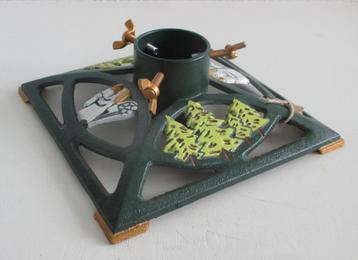 Kerstboomstandaard Gietijzer Dennenboom Engeltje Jugendstil  beschikbaar voor biedingen