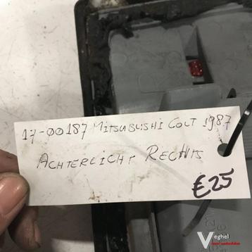 Mitsubishi Colt 1987 Wagennr 1700187 Achterlicht Rechts beschikbaar voor biedingen