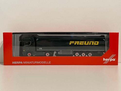 Herpa Scania CS Freund bovenlader 1/87, Hobby en Vrije tijd, Modelauto's | 1:87, Nieuw, Bus of Vrachtwagen, Herpa, Ophalen of Verzenden