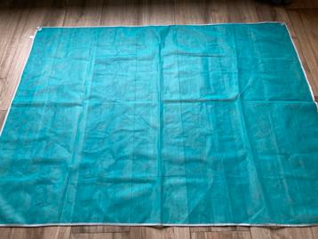 Strandmat zandvrij 200x150cm blauw beschikbaar voor biedingen