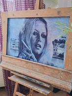 Brigitte Bardot Zeefdruk paars, Antiek en Kunst, Ophalen
