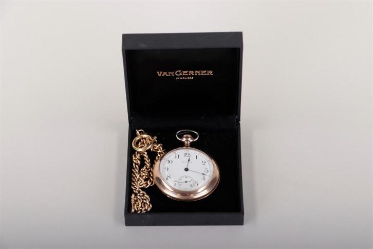 Verguld Waltham zakhorloge, Antiek en Kunst, Antiek | Klokken, Ophalen of Verzenden