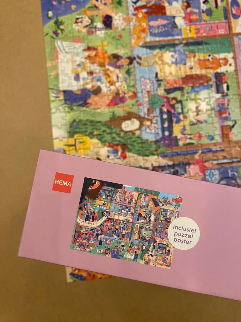 Limited editionpuzzel Hema, Ophalen, 500 t/m 1500 stukjes, Zo goed als nieuw
